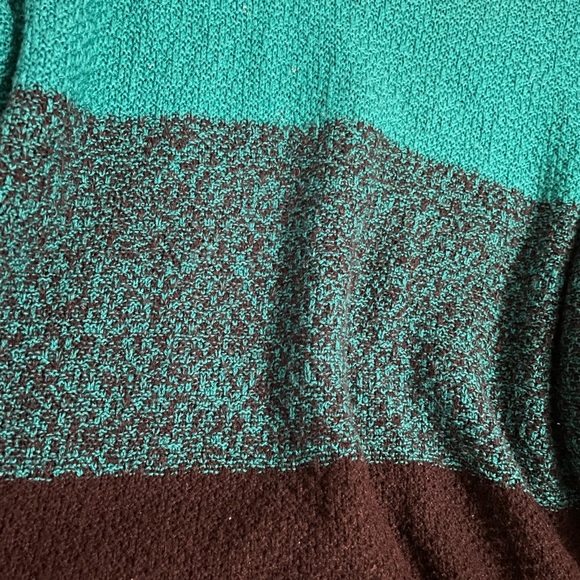 Ombré Teal Stripe Sweater - Picture 2 of 6
